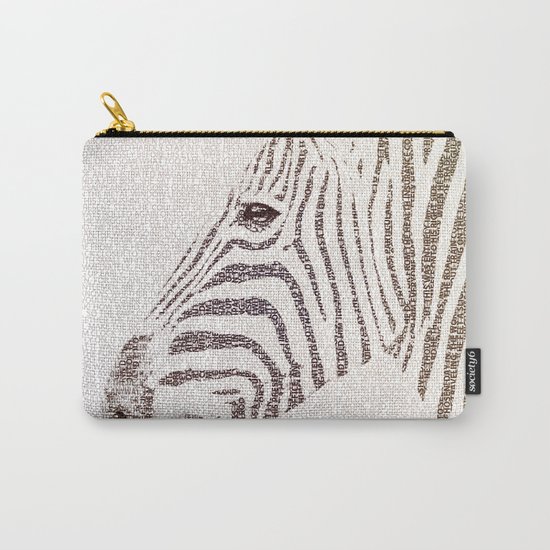 The Intellectual Zebra Carry-All Pouch