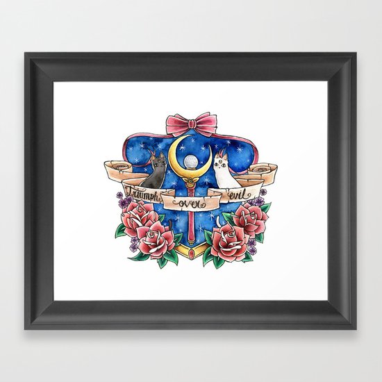 Triumph Over Evil Framed Art Print