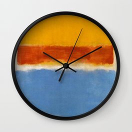 Untitled (Yellow, Red and Blue) Mark Rothko Abstract Art Wall Clock