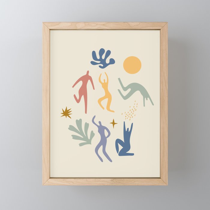 The Dance Henri Matisse Inspired Framed Mini Art Print