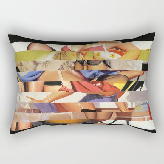 Glitch Pin-Up Redux: Gwen Rectangular Pillow