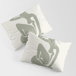 Sage Green Matisse Art, Matisse Abstract Art Decor Pillow Sham
