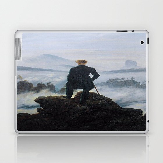 Caspar David Friedrich "Wanderer above the sea of fog Laptop & iPad Skin