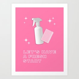 Pink Fresh Start Art Print