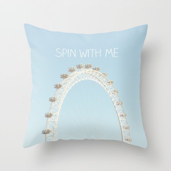 Spin with me Throw Pillow