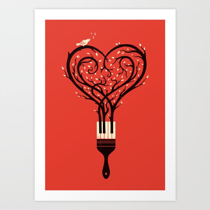 Paint Your Love Song Art Print