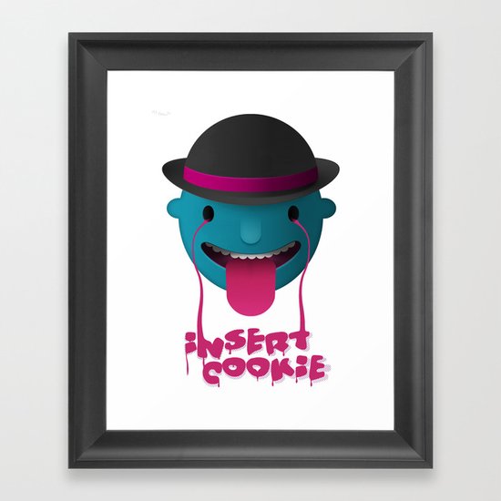 Insert Cookie Framed Art Print