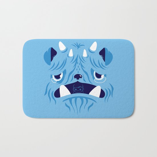 The Bluest Monster Ever :(( Bath Mat