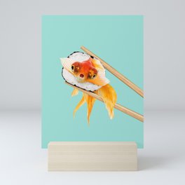 Sushi Goldfish Mini Art Print