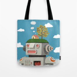 Above the clouds Tote Bag