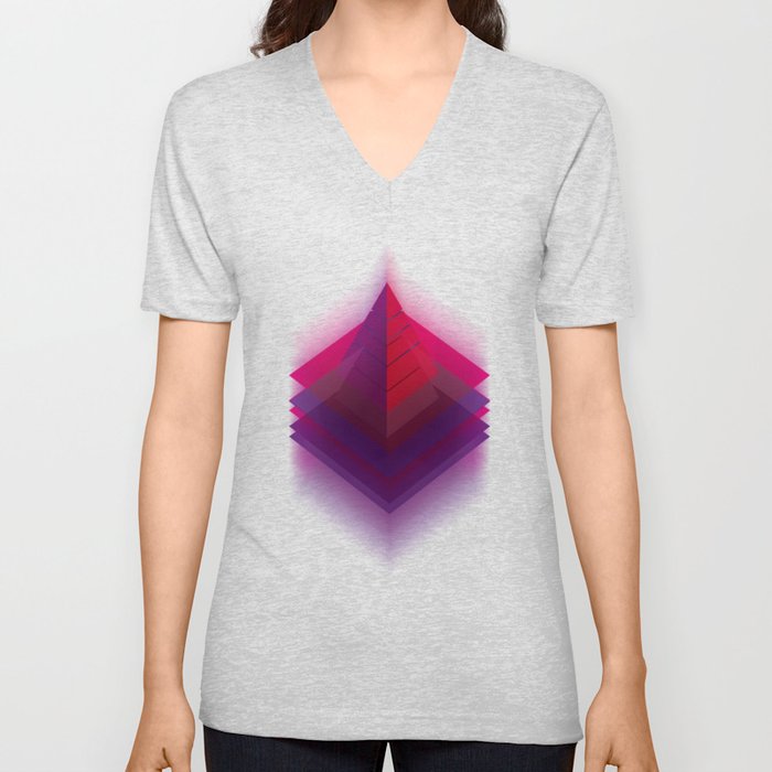 Sacred Geometry V Neck T Shirt