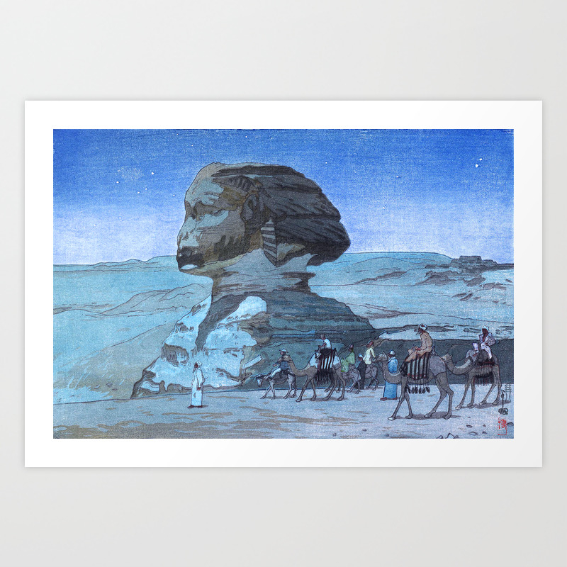 Sphinx By Night By Yoshida Hiroshi Japanese Vintage Ukiyo E