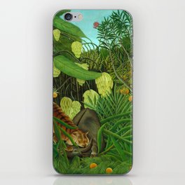 Henri Rousseau "Fight between a Tiger and a Buffalo" iPhone Skin