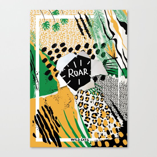 ROAR (wild cats) Canvas Print