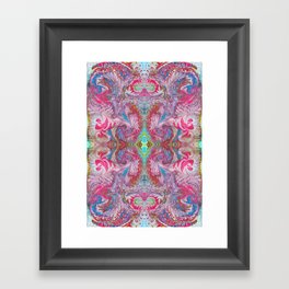 Pastel hues arabesque Framed Art Print