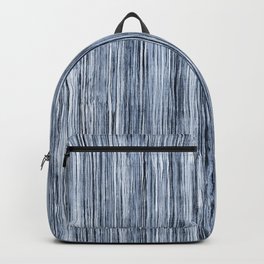 Blue Watercolor Wood Grain Stripe Backpack | Watercolor, White, Pattern, Digital, Peaceful, Ink, Illustration, Curated, Black And White, Indigo 