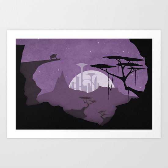 Abandoned city Art Print