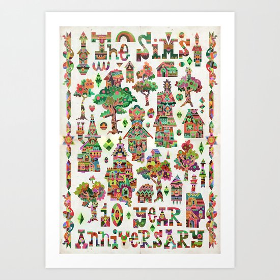 Crystal Hamlet Art Print