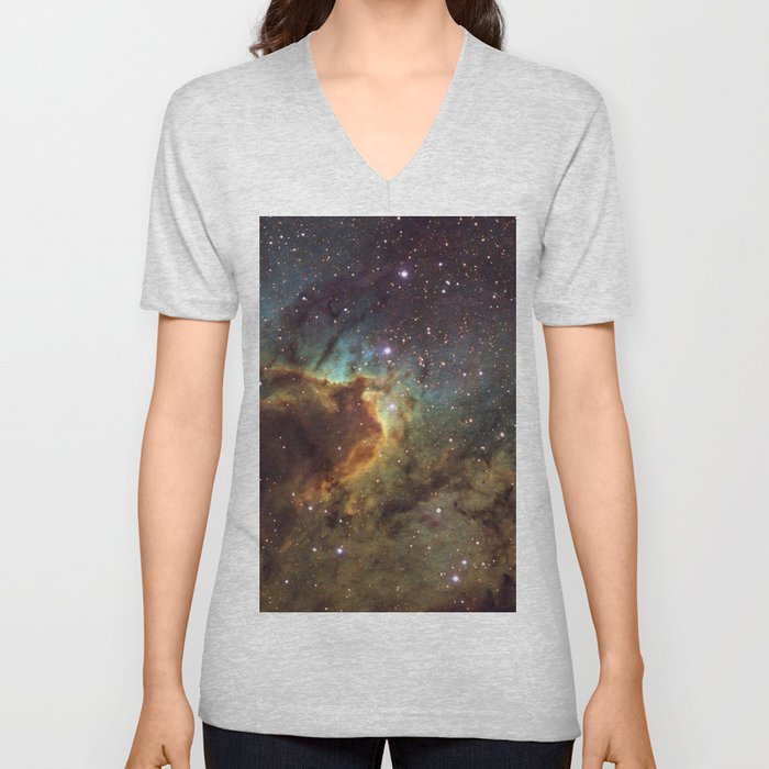 Cave Nebula SH2-155 V Neck T Shirt