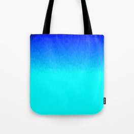 Electric Blue Ombre flames / Light Blue to Dark Blue Tote Bag