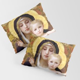 William-Adolphe Bouguereau "The Madonna of the Lilies" Pillow Sham