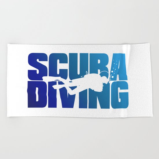 Scuba Diving Beach Towel