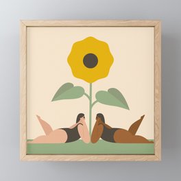 Sunflower Season Framed Mini Art Print