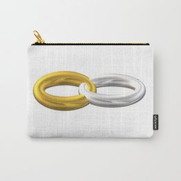 Gold and silver 3D ring. Carry-All Pouch