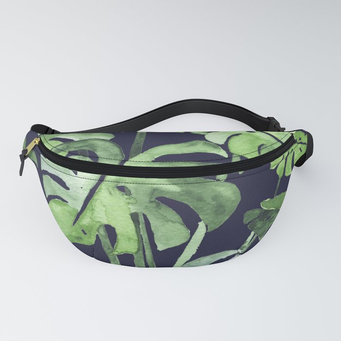 Delicate Monstera Blue #society6 Fanny Pack