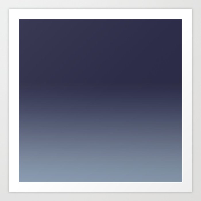 Background Color, Monochrome Navy Blue Art Print
