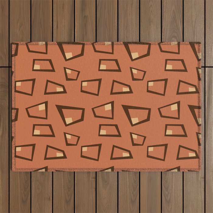 Vintage Abstract Pattern 2 Outdoor Rug