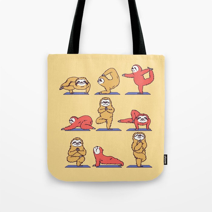 Sloth Yoga Tote Bag