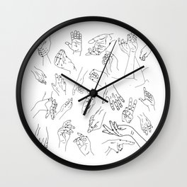Hand Study 2 Wall Clock