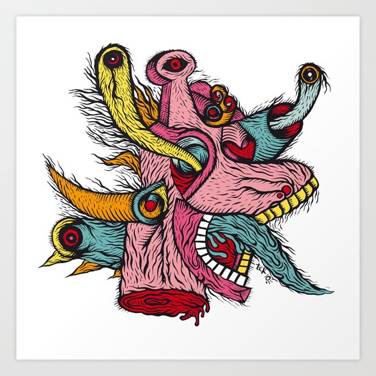 Give a Monkey a Brain and He'll Swear He's the Center of the Universe Art Print
