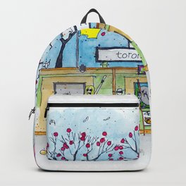 Toronto Zoo Backpack | Watercolor, Africa, Dancers, Buster, Panda, Painting, Mississippistate, Flamingo, Holiday, Walterbone 