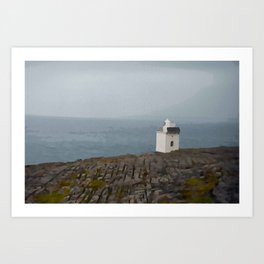 The Burren Lighthouse Art Print