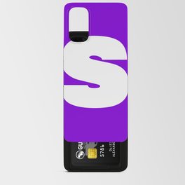 s (White & Violet Letter) Android Card Case