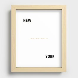 new york Recessed Framed Print