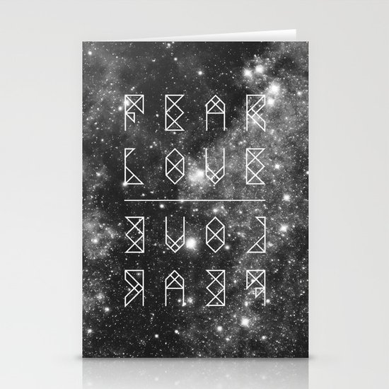FEAR LOVE / LOVE FEAR Stationery Cards