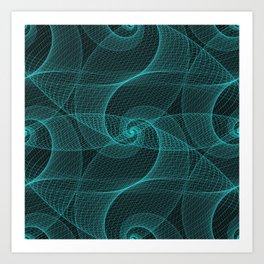 The Great Spiraling Unknown Art Print