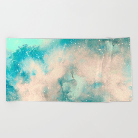 Cotton Candy Sky Beach Towel