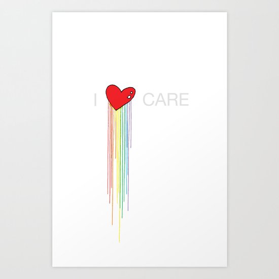 I Care Art Print