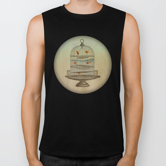 flying fish Biker Tank