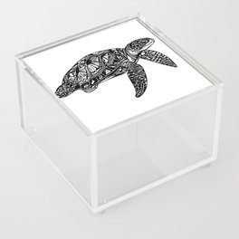 Elegant Vintage Turtle Acrylic Box