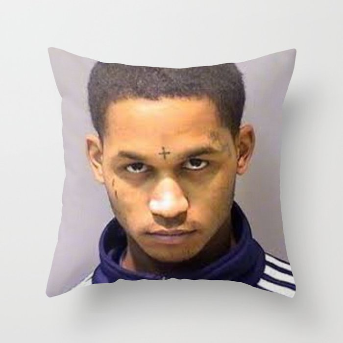 fredo Santana mugshot Throw Pillow by lux123 Society6