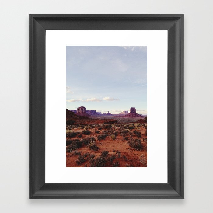 Monument Valley View Framed Art Print