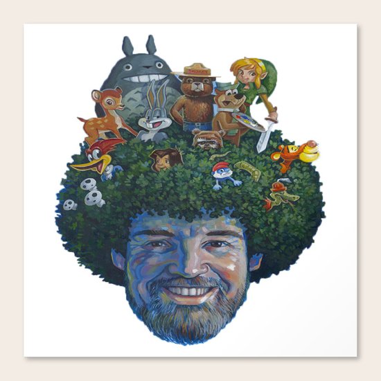 Bob Ross Canvas Print