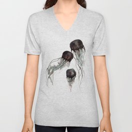 Jellyfish V Neck T Shirt