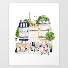 Parisian Buildings Art Print