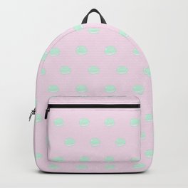 Macaron Polka Dots in Pink + Mint Backpack